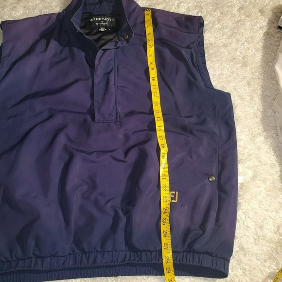 DryJoys FJ Navy Windbreaker vest Sz. L - Picture 6 of 7
